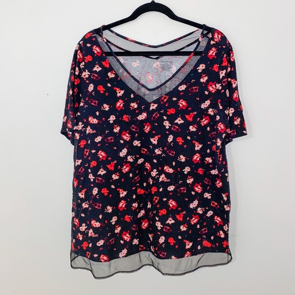 Lane Bryant Tops - Lane Bryant floral tshirt